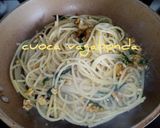 A picture of step 3 of Spaghetti with Garlic, Oil, Walnuts, and Lemon-Flavored Toasted Breadcrumbs.