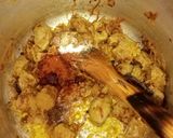 A picture of step 6 of Palak gosht In cooker.
