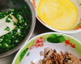 Hình bước làm 1 của món Bánh ướt bí đỏ nhân thịt