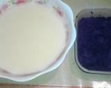 Ice Cream Homemade Coklat Vanila & Ubi Ungu langkah memasak 7 foto