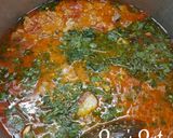 A picture of step 4 of Hyderabadi Lamb Tahari with Matta Rice.
