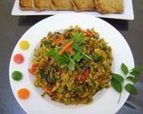 A picture of step 4 of Scrambled Eggs with Bell Peppers.