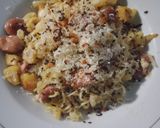 Foto langkah ke 5 dari resep Spaghetti Aglio Olio sosis,chicken nugget.