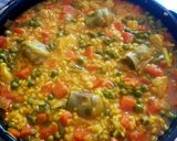 Foto del paso 2 de la receta: Arroz con alcachofa, sepia y solomillo de pavo