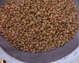 A picture of step 3 of Spiced sweet potato, puy lentil and rocket with honey and parmesan cheese.