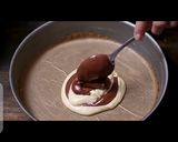 A picture of step 9 of Zebra cake.