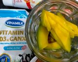 Hình bước làm 1 của món Sinh tố bơ milo