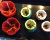 Une image de l'étape 2 de Poivrons courgettes et navets farcis aux légumes.