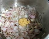 A picture of step 1 of Shahi paneer.