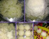 A picture of step 4 of Petha coconut laddoo.