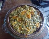 Foto del paso 6 de la receta: Tartizza de brócoli, zapallo anco, verdeo y pollo
