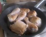 A picture of step 1 of Sig's tripple berry chicken.