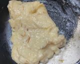 A picture of step 2 of Bombay Halwa- a Diwali classic.
