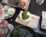 क्रैकलिंग स्पिनेच,। कुरकुरी पालक (Kurkuri palak recipe in Hindi) रेसिपी चरण 3 फोटो