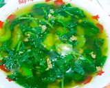 Hình bước làm 3 của món Canh cua mướp và mồng tơi