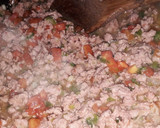 Foto del paso 3 de la receta: Espaguetis con carne molida de pollo 🍜