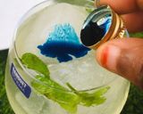 A picture of step 4 of Fizzy blue.