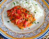 Foto del paso 7 de la receta: Seitán en salsa de cebolla y pimientos
