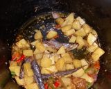 Foto langkah ke 4 dari resep Sambel Rawit Kentang + Ikan Asin (Magicom).