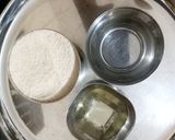 A picture of step 1 of Bhakhari (flat bread).