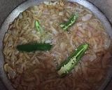 A picture of step 4 of Aloo chicken.