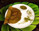 A picture of step 7 of Green moong Dosa.