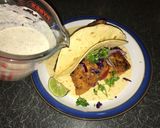 A picture of step 7 of Tequila Lime Fish Tacos.