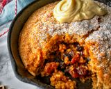 A picture of step 4 of Festive Mince Pie Baked Proats.