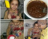 A picture of step 2 of Biscuit chocolate cake.