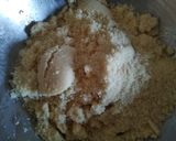A picture of step 6 of Suji sugar ladoo.
