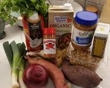 A picture of step 1 of West African Peanut Stew.