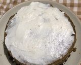 Foto langkah ke 6 dari resep Green Tea Oreo Almond Cake.