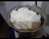 A picture of step 2 of Nolen guder Sandesh/ Sandesh with date palm jaggery.