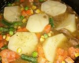 A picture of step 2 of Lamb stew.