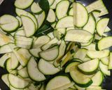 A picture of step 4 of Chilli courgette penne.