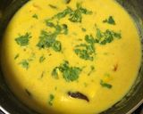 A picture of step 5 of Paneer Kadhi.