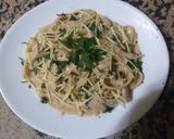 Une image de l'étape 3 de Alfrido pasta au champignon.