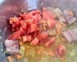 A picture of step 2 of Lentils with chorizo.