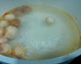 Hình bước làm 1 của món Canh mướp nấu viên và tép khô