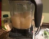 A picture of step 1 of Lime and Japanese cherry blossom tea slushee.