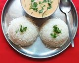 A picture of step 4 of Kadhi Chawal.