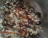 A picture of step 2 of Omurice( omellet with rice.