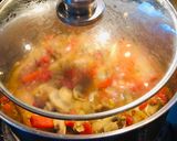 A picture of step 7 of Sausage, Peppers, Onions and Mushrooms.