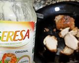 Foto del paso 2 de la receta Sándwich de pechuga de pollo, mozzarella y alcaparras