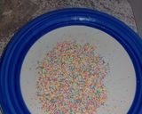 A picture of step 2 of Mini Rainbow Cookies.