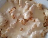 A picture of step 4 of Cauliflower Cheese rolled in breadcrumbs.