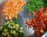 A picture of step 2 of Mexican rice with Pineapple.