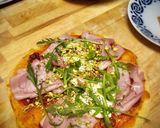 Foto del paso 5 de la receta Pizza casera de Cabrales con pesto y nueces
