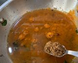 A picture of step 3 of Vendhaya keerai (methi leaves)puli Kuzhambu.