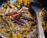A picture of step 5 of Hyderabadi Tarkari ka Achar/Vegetable Pickle with Raw Tamarind.